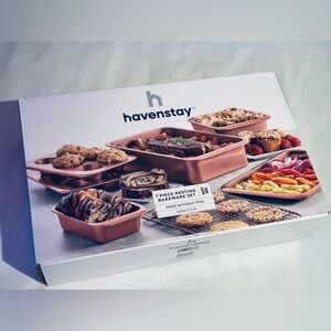 7-Piece Nesting Bakeware Set - Copper